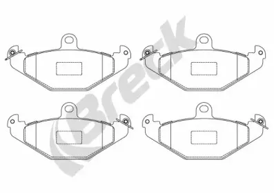 Комплект тормозных колодок, дисковый тормоз BRECK купить